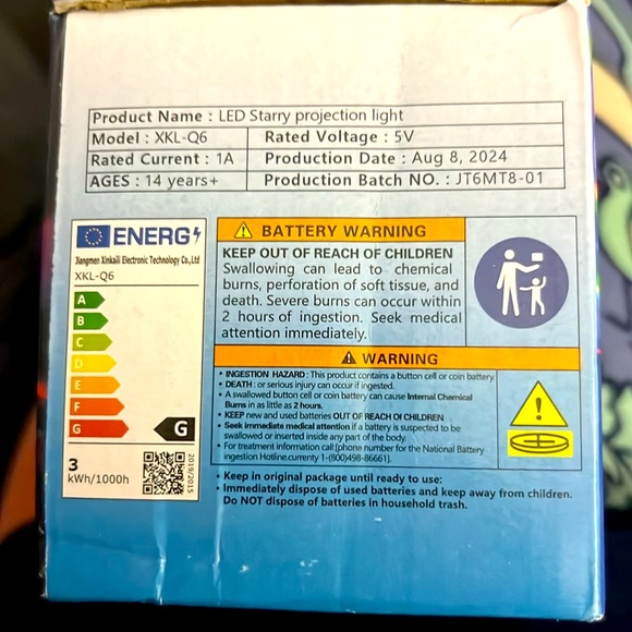 LED STARRY PROJECTION LIGHT W/ multiple settings CHECK VIDEO NWT - Picture 6 of 6